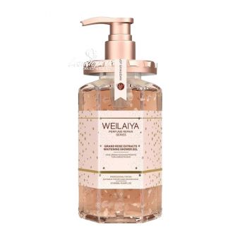 Sữa tắm Weilaiya hồng 450ml từ hoa hồng Damask