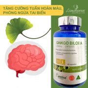 Bổ não Careline Ginkgo Biloba 2500mg của Úc hộp 60 viên