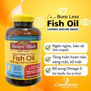 Dầu cá Burp Less Fish Oil Nature Made 1000mg Omega 3 của Mỹ