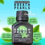 Viên uống thơm miệng Breath Pearls Original 50 viên của Úc