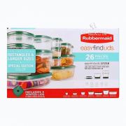 Set hộp bảo quản thực phẩm Rubbermaid Easy Find Lids của Mỹ