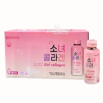 Nước uống Girl Collagen Hàn Quốc 1000mg hộp 10 chai 