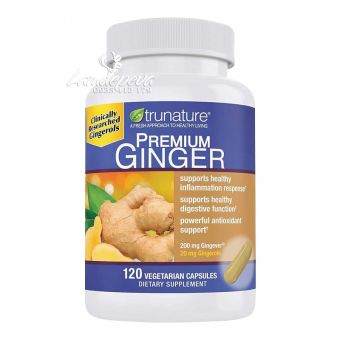 Viên uống gừng Trunature Premium Ginger 120 Capsules Mỹ