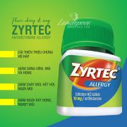 Thuốc chống dị ứng Zyrtec Allergy 10mg của Mỹ 120 viên