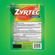 Thuốc chống dị ứng Zyrtec Allergy 10mg của Mỹ 120 viên