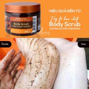Tẩy tế bào chết quế hồi cà phê Body Scrub Bilena 380g 