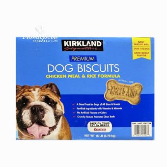 Bánh quy cho chó Kirkland Dog Biscuits Chicken Meal của Mỹ