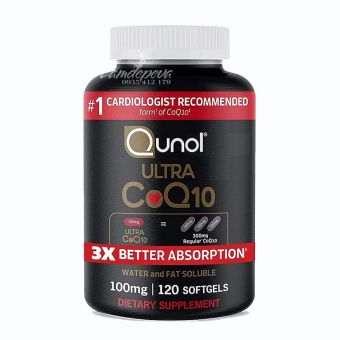 Viên uống bổ tim mạch Qunol Ultra CoQ10 3X 120 Softgels