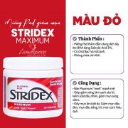 Miếng Pad trị mụn Stridex Maximum tẩm BHA hộp 55 miếng
