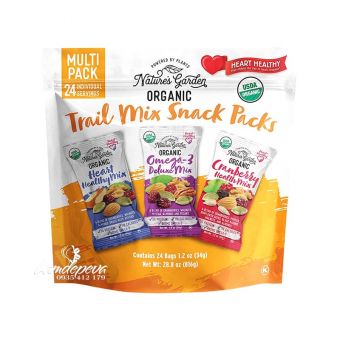 Hạt sấy khô tổng hợp Trail Mix Snack Packs 816g của Mỹ