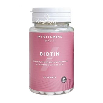 Viên uống mọc tóc Biotin Myvitamins 90 viên của Anh Quốc