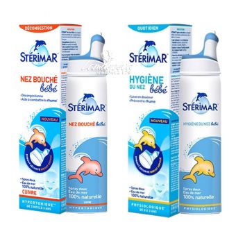 Xịt mũi cá heo Sterimar của Pháp cho bé từ 3 tháng tuổi