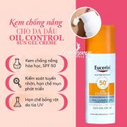 Kem chống nắng Eucerin Oil Control Toucher Sec cho da dầu 