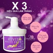 Ủ trắng da Revita White EX Pack của Nhật Bản hũ 500g