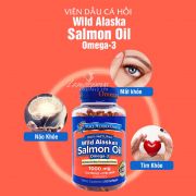Viên uống dầu cá hồi Omega-3 Wild Alaskan Salmon Oil 1000mg