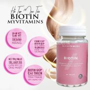 Viên uống mọc tóc Biotin Myvitamins 90 viên của Anh Quốc