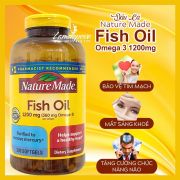Dầu Cá Nature Made Fish Oil Omega 3 1200mg 200 viên của Mỹ
