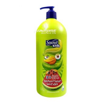 Sữa Tắm, Gội & Xả Cho Trẻ Em Suave Kids 3 In 1 Của Mỹ - 1,18 lít