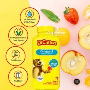 Kẹo Dẻo Omega 3 + DHA Gummy Fish-Bổ Sung Vitamin Cho Bé