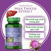 Viên Bổ Gan Puritan-Pride Milk Thistle 1000mg Của Mỹ 180 viên