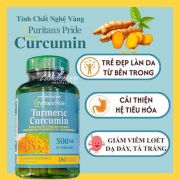 Viên tinh chất nghệ Turmeric Curcumin 1000mg của Mỹ