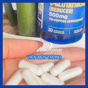 Viên uống trắng da L-Glutathione Reduced 500mg của Mỹ 30 viên