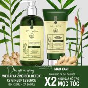 Combo gội xả gừng Weilaiya Zingiber X2 mẫu mới nhất