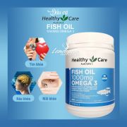 Dầu cá Healthy Care Fish Oil 1000mg Omega 3 400 Capsules
