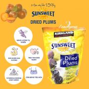 Mận sấy khô Kirkland Sunsweet Dried Plums 1.59kg của Mỹ