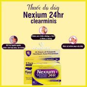 Thuốc hỗ trợ điều trị viêm loét dạ dày ợ nóng Nexium 24hr