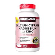 Viên uống Calcium Citrate Magnesium and Zinc 500 viên Kirkland