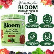 Bột siêu thực phẩm Bloom Green & Superfoods Berry Flavored của Mỹ