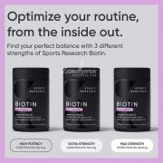Viên uống mọc tóc Biotin Max Strength 10000mcg SR của Mỹ