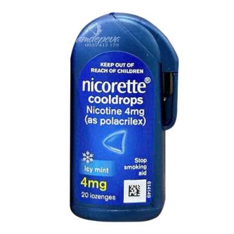 Kẹo cai thuốc lá Nicorette Cooldrops Nicotine 4mg 20 viên