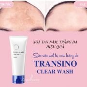 Sữa rửa mặt Transino Clear Wash 100g của Nhật trị nám trắng da 