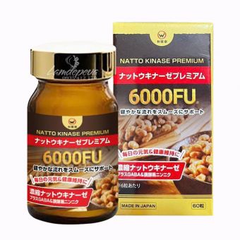 Viên uống Natto Kinase Premium 6000FU chống đột quỵ tai biến