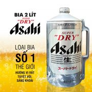 Bia Asahi 2 lít Super Dry của Nhật Bản, giá đại lý