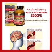 Viên uống Natto Kinase Premium 6000FU chống đột quỵ tai biến