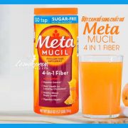 Bột bổ sung chất xơ vị cam Metamucil 4 in 1 Fiber của Mỹ 754g