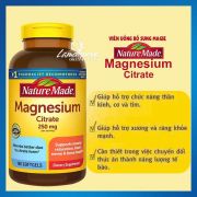 ​Viên uống Magnesium Citrate 250mg Nature Made 180 viên