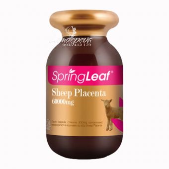 Nhau thai cừu Sheep Placenta 60000mg Spring Leaf 120 viên