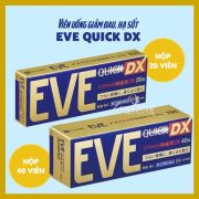 Thuốc giảm đau hạ sốt Eve Quick DX 20 viên, 40 viên
