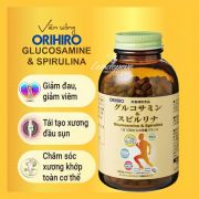 Viên tảo Glucosamine & Spirulina Orihiro 900 viên của Nhật Bản