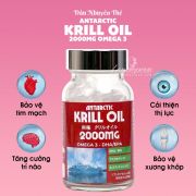 Dầu nhuyễn thể Krill Oil Antarctic 2000mg của Nhật Bản 60 viên