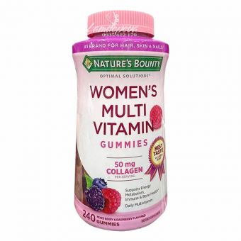  Kẹo dẻo vitamin Nature’s Bounty Women’s  Multivitamin 240 viên