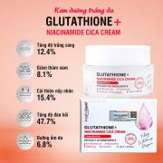 Kem dưỡng trắng da Glutathione Niacinamide Cica Cream 50ml