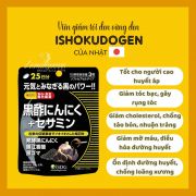 Viên giấm tỏi đen vừng Ishokudogen từ Nhật Bản 75 viên