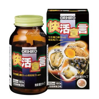 Tinh chất hàu tươi tỏi nghệ Orihiro 180 viên Nhật mẫu mới