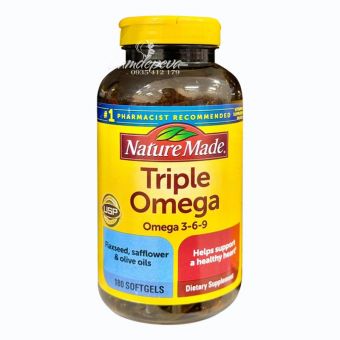 Triple Omega 3 6 9 Của Mỹ Nature Made - Hộp 180 Viên