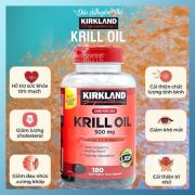 Dầu nhuyễn thể Krill Oil Kirkland 500mg 180 viên của Mỹ